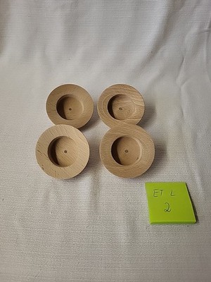 4 Stück Ersatzteil, Leuchter, Adventskranz, Weihnachtsleuchter, Basteln, Holz 