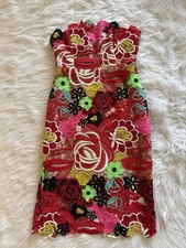 Milly New Floral Lace Multicolor Dress Size 8