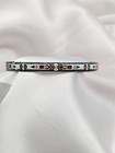Vintg Mexico Alpaca Filigree Turquoise Enamel MOP Inlay Bracelets Hmade 5 Pc Lot — photo 8