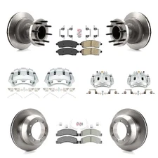 Front Rear Brake Rotors Pads Calipers Kit for Ford F-350 Super Duty 2001-2002 oe