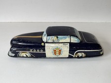 1950s Tin Plate Highway Patrol Car Just Fair Wear To Finish Broderick Crawford