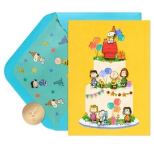 Papyrus Peanuts Birthday Card (Best Birthday Ever)