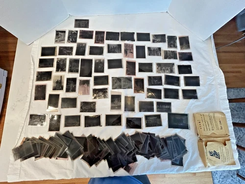 1944 Large Lot Of Photo Negatives- Military Views- Island Of Tinian WW2