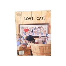 Jeremiah Junction I Love Cats Cross Stitch Single Pattern Chart Vintage 1990