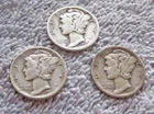 1935 P,D,S Mercury Dimes #18