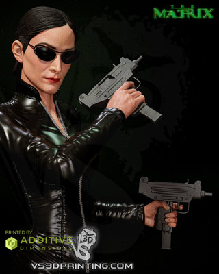 Trinity Matrix by VS3D FAN ART Figur Statue 1:6 Resin 3D Printed DIY Model Kit