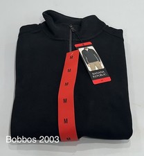 Banana Republic Men's 1/4 Zip Pullover Sweatshirt, Black, Size M