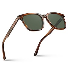 Acetate Polarized Sunglasses for Men Womens UV400 Protection Classic Square S...