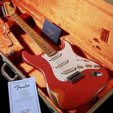 Fender Custom Shop Master Built Series 1957 Stratocaster Relic Fiesta Red USED