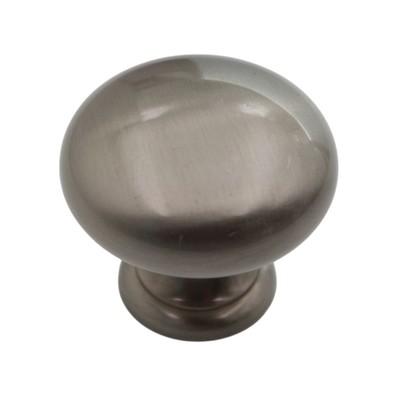 Amerock Brass Classics Satin Nickel 1 1/4'' Solid Brass Cabinet Knob BP1950G10