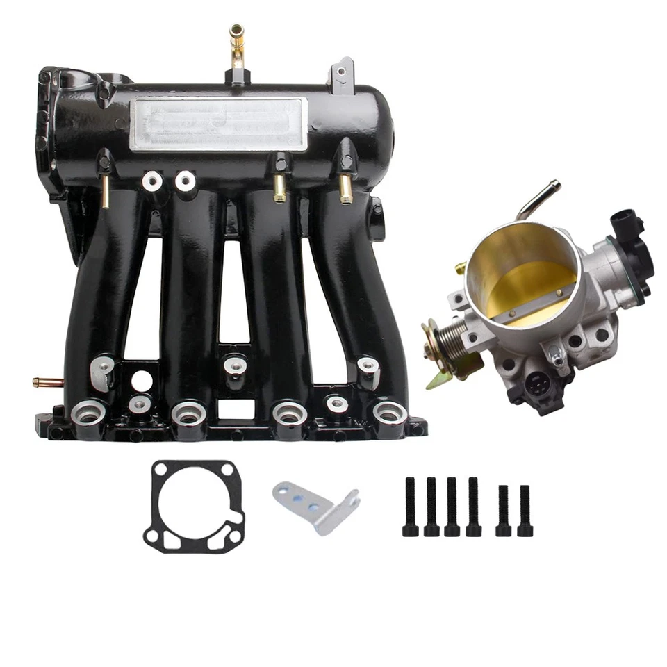 Coletor de admissão +70mm corpo do acelerador ajuste Honda Civic CRX DEL SOL D15 D16 D Series - Imagem 2 de 4