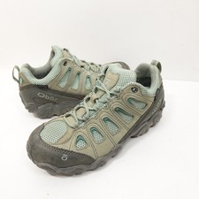Oboz Sawtooth II Low Hiking Shoes Womens Size 8.5 Gray Green Outdoor Trail Boots