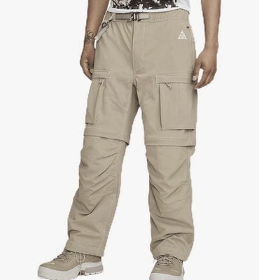 Nike ACG Pants Mens Large Beige Cordura Convertible Cargo Tech
