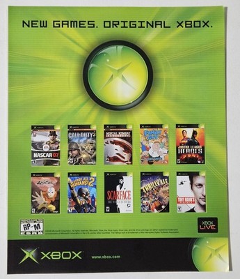 Microsoft Xbox Video Game Magazine Ad Call of Duty 3 Mortal Kombat Scarface 2006