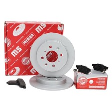 Bremsscheiben + Bremsbeläge hinten für HONDA JAZZ III (GE_, GG_) / IV / SHUTTLE