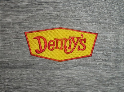 #ad Denny#x27;s Restaurant Retro Throwback Embroidered Iron On Patch 3.5quot; x 2quot; $5.99