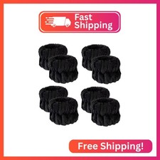 8Pcs Anmieciu Microfiber Spa Wristbands - Wrist Towels for Face Washing, Arm Ban
