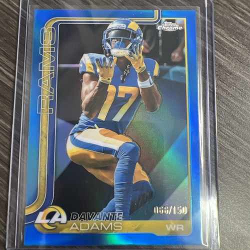 2024 Topps Chrome Davante Adams Blue Refractor #165 066/150 Rams SP