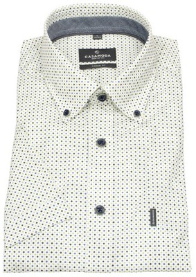Casa Moda Kurzarmhemd Casual Fit Button Down Kontrastknöpfe Print mehrfarbig