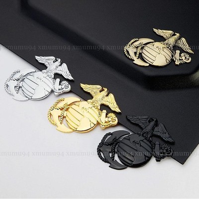3D Metal US Marine Corps USMC Eagle Globe Anchor Logo Car Emblem Badge Sticker