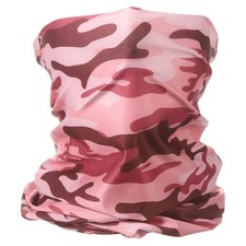 Summer Neck Gaiter Sun Protection Face Mask for Fishing, Camo Brown