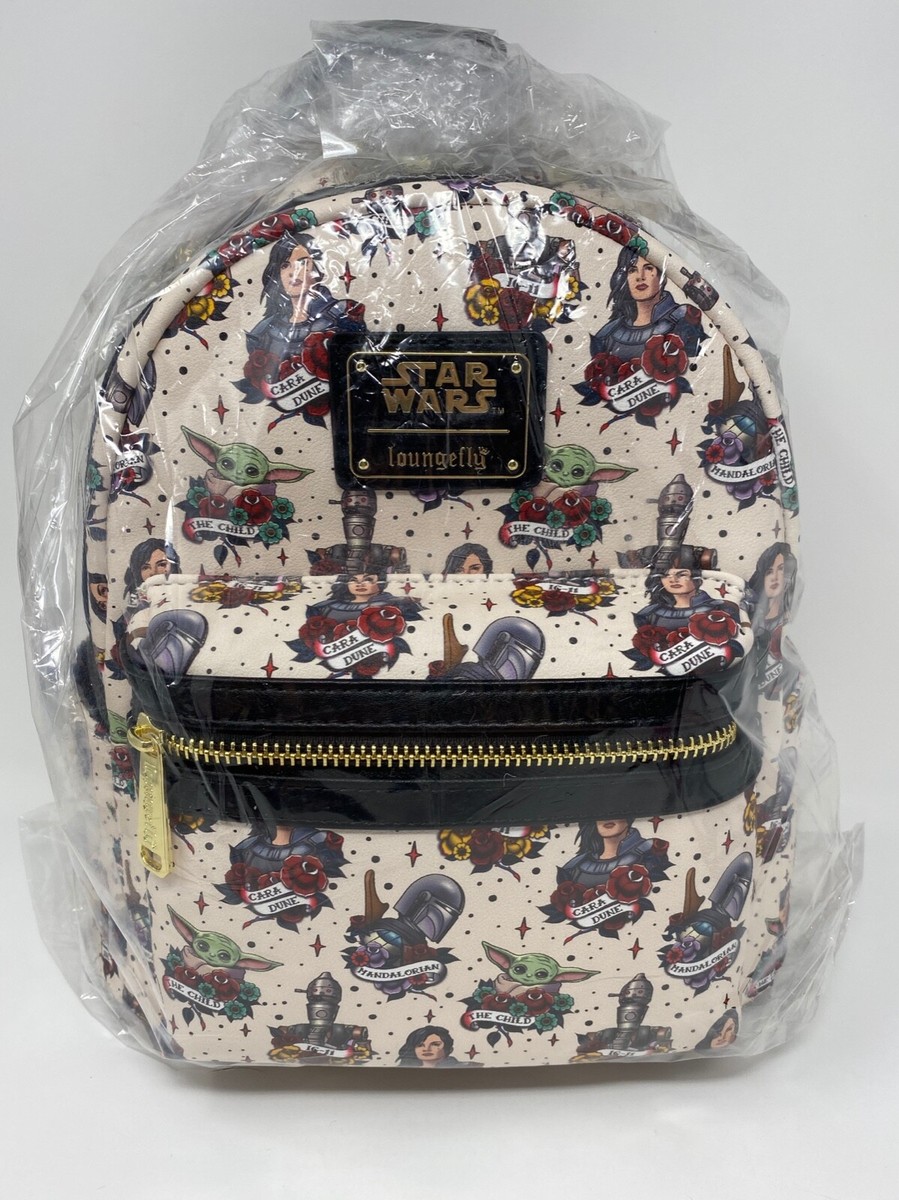 NWT Loungefly STAR WARS The Mandalorian Tattoo Print Mini 