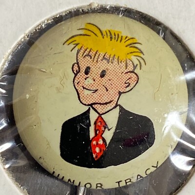 Junior Tracy Kellogg's Pep Pinback Cereal Premium Prize c1945-46