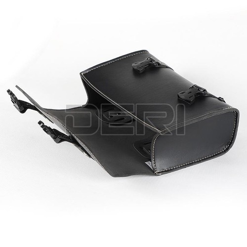 Waterproof Motorcycle Rear Seat Bag Black Tail Bag Luggage Saddle Bag Universal - Picture 10 of 12