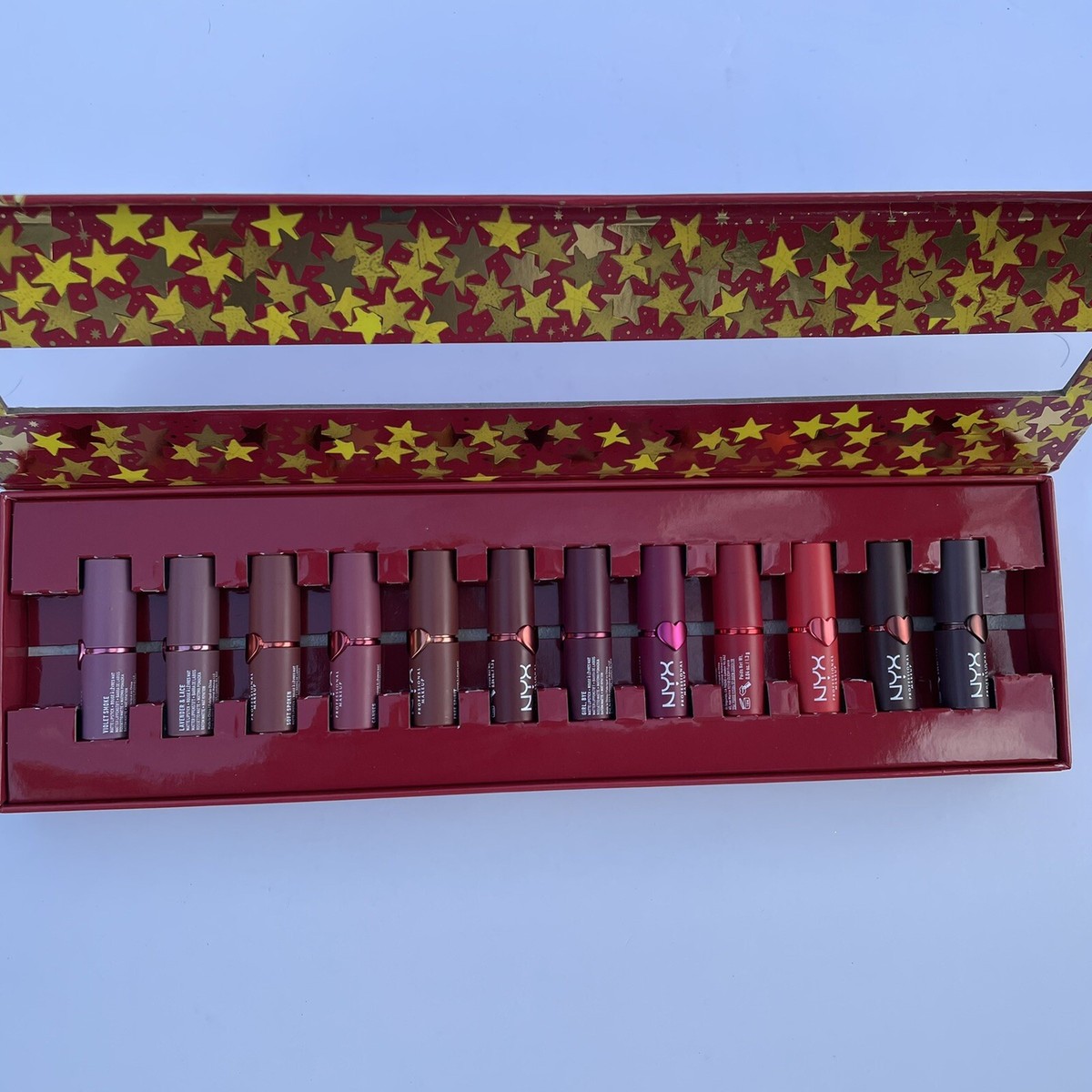 NYX GIMME SUPER STARS! MATTE LIP VAULT Holiday Edition 12-Piece