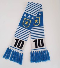 Sweden Football Soccer Blue Yellow Knitted Scarf