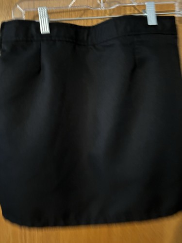 French toast Above The Knee Front Pleated Skort with Tabs 10.5 Plus Black - Picture 3 of 11