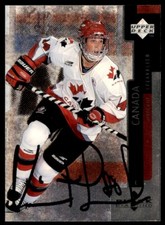 1998-99 Upper Deck Black Diamond Vincent Lecavalier On Card Auto RC Lightning