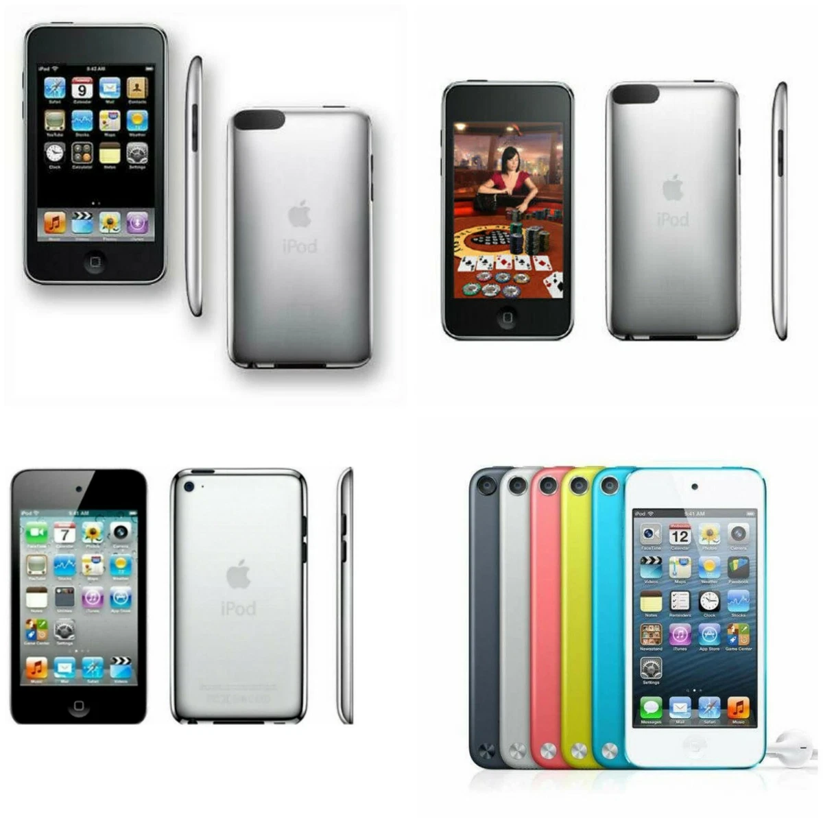 Apple Ipod Touch 2nd 3rd 4th 5th 8GB 16GB 32GB 64GB All Colors