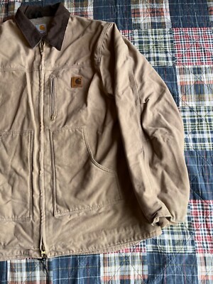 Vintage Carhartt Sherpa Lined Duck Ridge Chore Ranch Jacket C61