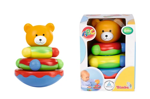 Simba Baby-Steckspiel-Bär 4-tlg Stehaufbär