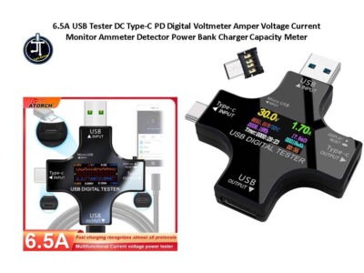 USB Type-C Meter Tester Digital Multimeter Current Voltage Power Detector