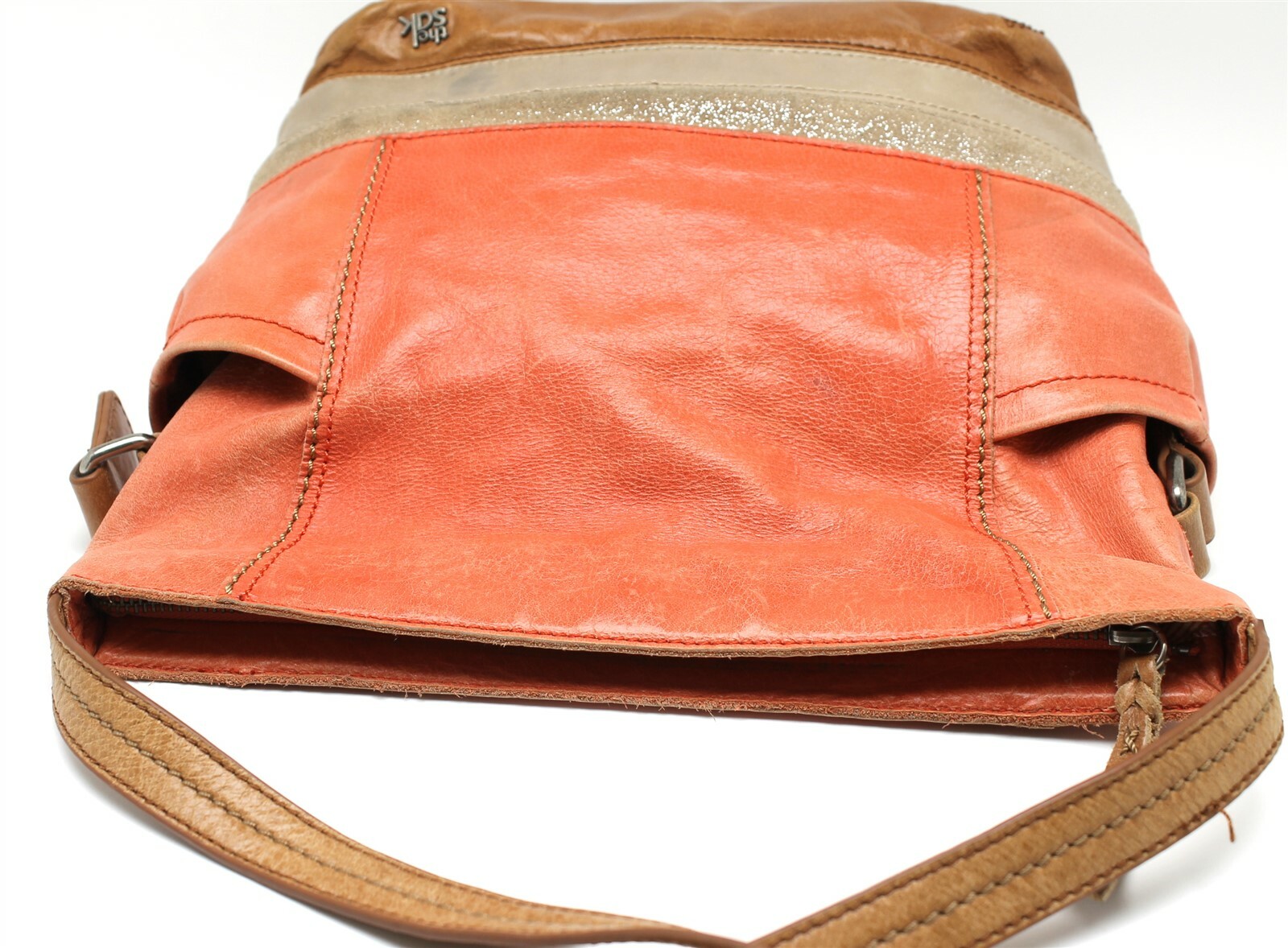 THE SAK Kendra Coral Leather Hobo Shoulder Bag eBay