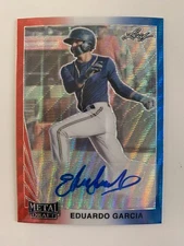 2021 Leaf Metal Draft auto EDUARDO GARCIA #ed 2/5! Milwaukee Brewers