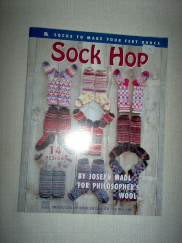 Knitting  Sock Hop pattern booklet, knit fancy pattern socks