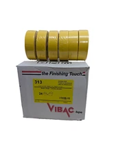 24 Vibac Yellow Adhesive Painters Masking Tape Rolls 36mm x 55m  313 Genuine