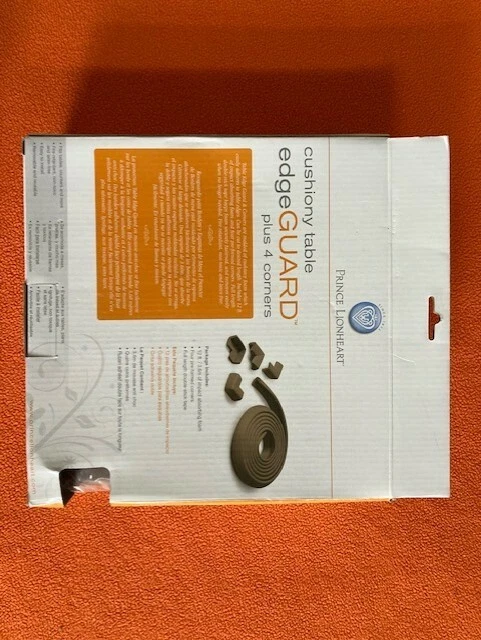 НОВЫЙ Prince Lionheart Cushiony Table Edge GUARD Plus 4 Угла ~ Шоколадный/Коричневый - Изображение 2 из 2