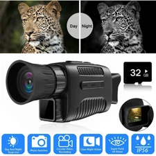 5X Zoom 850nm IR Night Vision Monocular Infrared Scope HD Digital Camera Video