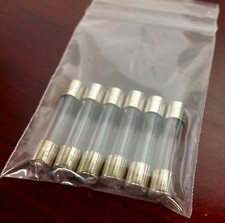 6 pack of 3 Amp 250 Volt, Glass Fuses, NEW