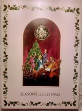 Gibraltar 1999 Christmas 50p in Season's Greetings card