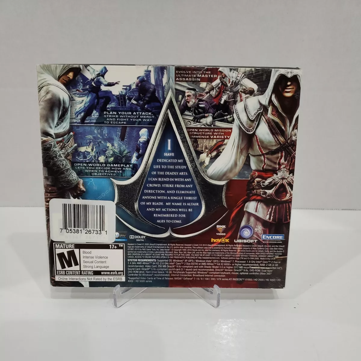 Assassins Creed 1 and 2 Ultimate Collection DVD ROM PC Game