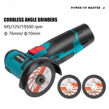 12v Mini Angle Grinder Rechargeable Polishing Grinding Machines Cutting Diamond