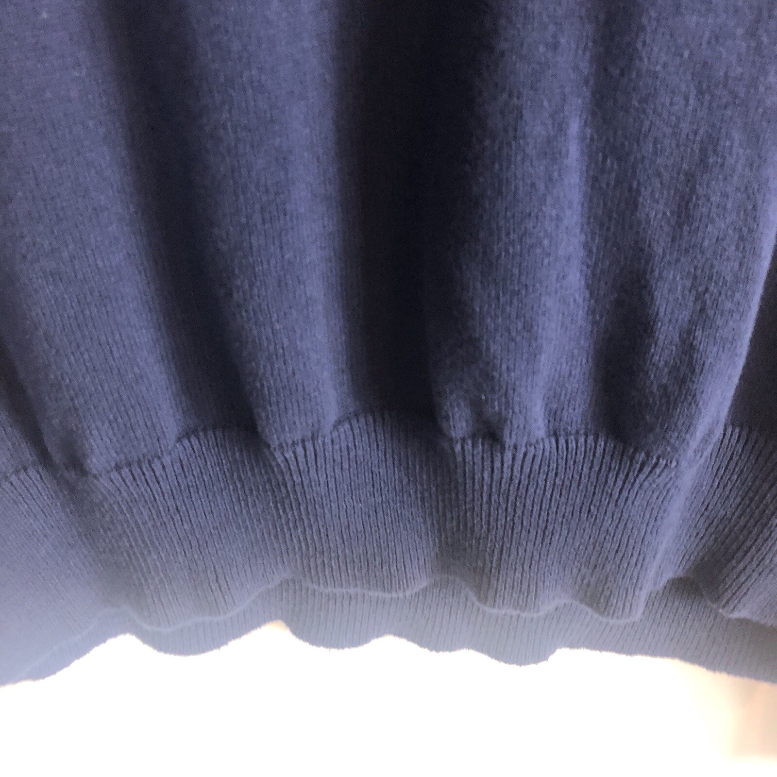 Men's Express Basic Solid Navy Blue Quarter Zip L… - image 6