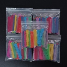 5Pcs Dental Orthodontic Elastic Rubber Power Chain Braces Bands Short/Long/Close