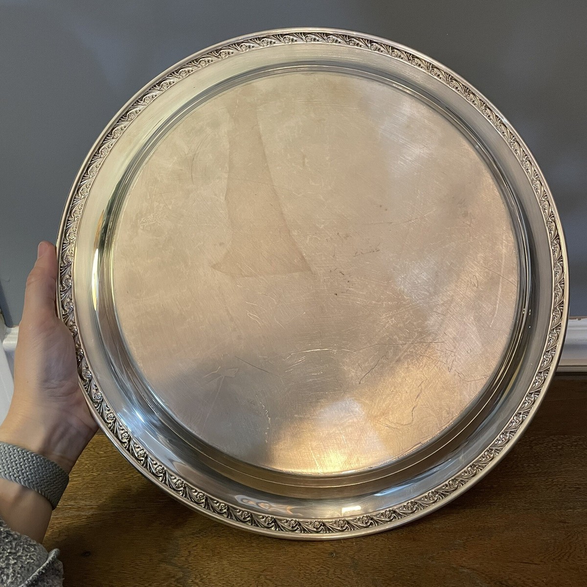 【WM.A. Rogers】 ミートプレート / サーバー 　46cm Vintage Wm A Rogers Oval Silver Plate Serving Dish With Lid