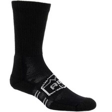 Georgia Boot Men's AMP LT Comfort Crew Socks Black (1 pair) - FGBAMPLT, Black
